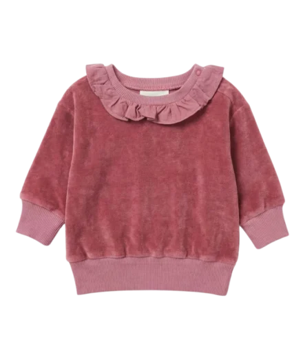 Sweat Juno Velours Rose - Studio Bohème