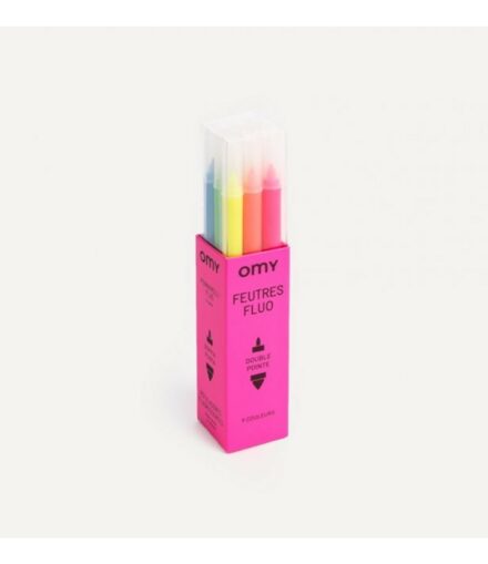 Boite de 9 Feutres Fluos - Omy