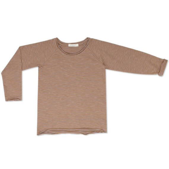 T-shirt Rayé Manches Longues Brown - Phil and Phae