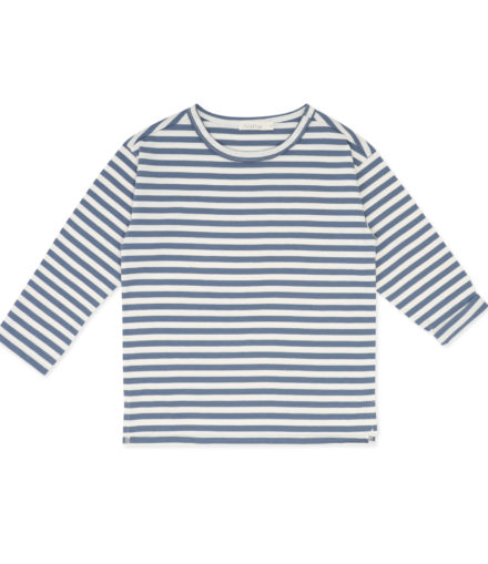 T-shirt Oversize Rayé Denim Blue - Phil and Phae