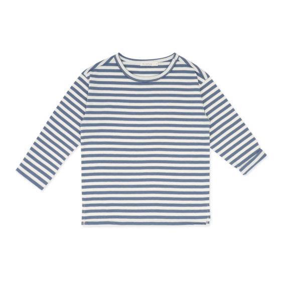 T-shirt Oversize Rayé Denim Blue - Phil and Phae
