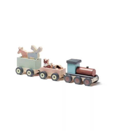 Train en Bois Animaux EDVIN - Kids Concept