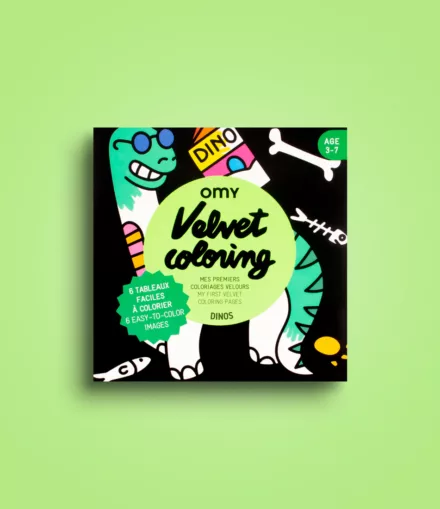 Coloriage Velours Dino - Omy
