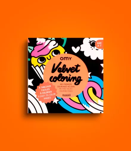 Coloriage Velours Kawaii - Omy