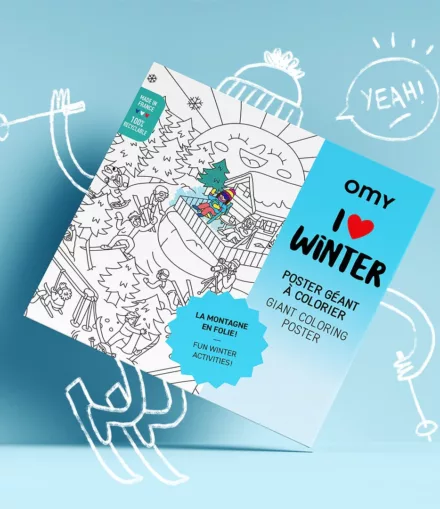 Poster Géant I Love Winter - Omy