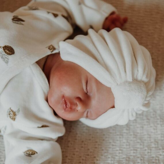 Turban Velours Crème - Bonjour Little – Image 2