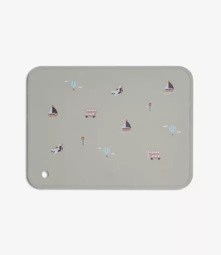 Set de Table en Silicone Véhicules - Citron