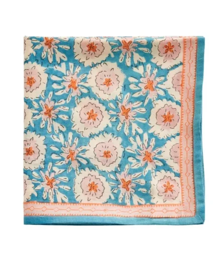 Foulard Indien Margotte Bleu - Bonheur du Jour