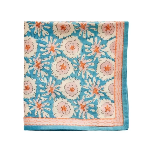 Foulard Indien Margotte Bleu - Bonheur du Jour