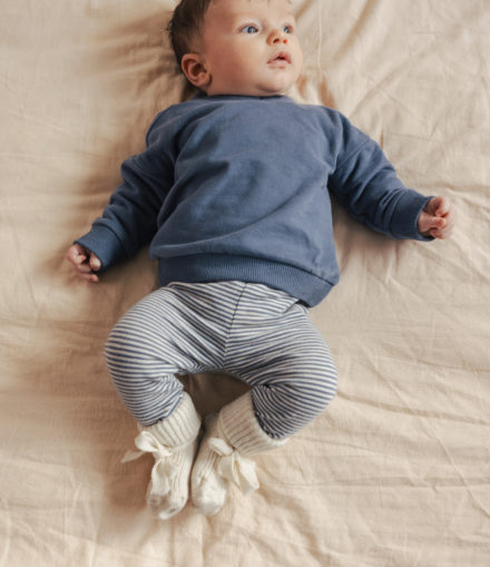 Legging Rayé Denim Blue - Phill and Phae