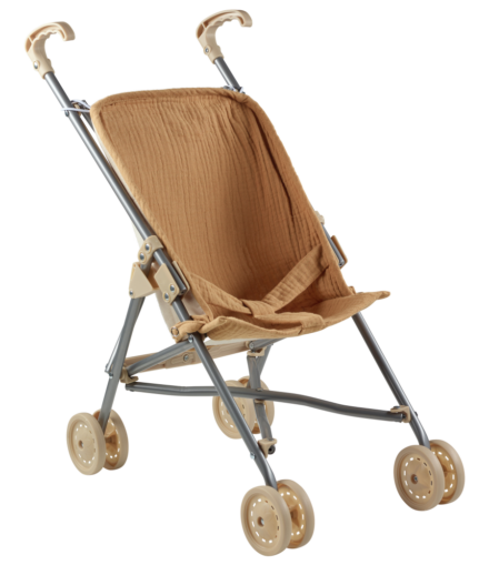 Poussette Canne Gaze de Coton Camel - Atelier Wagram