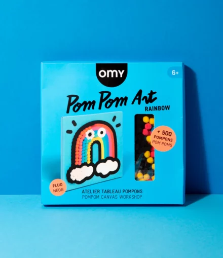 Kit Tableau Pompons Arc-en-ciel - OMY