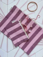 LILI_MARIE_RAYURES_BURGUNDY_BUBBLE_PINK LILI_MARIE_RAYURES_BURGUNDY_BUBBLE_PINK