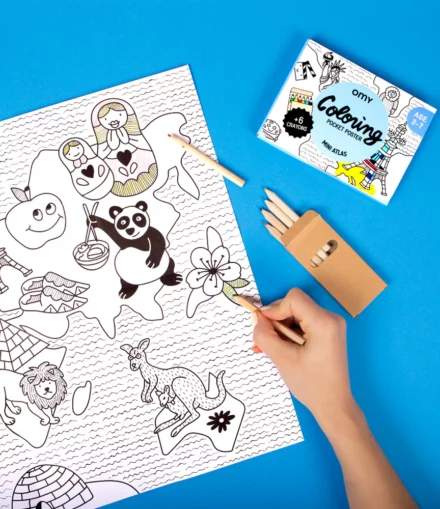 Coloriage Pocket Atlas - Omy