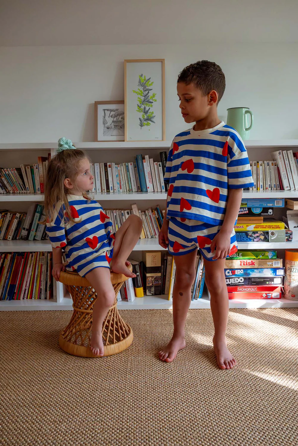 Pyjama Marinière Coeurs Enfants - We Are Jolies – Image 2