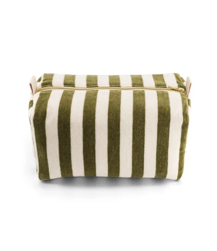 Trousse de Toilette Vic Rayures Kaki - Rose In April