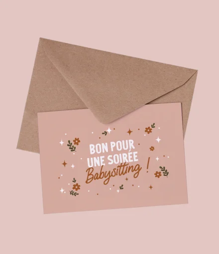 Bon pour une soirée babysitting - Les Petites Dates