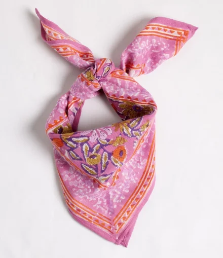 Foulard Indien Meera Orchidée - Bonheur du Jour