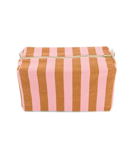 Trousse de Toilette Vic Rayures Caramel - Rose In April
