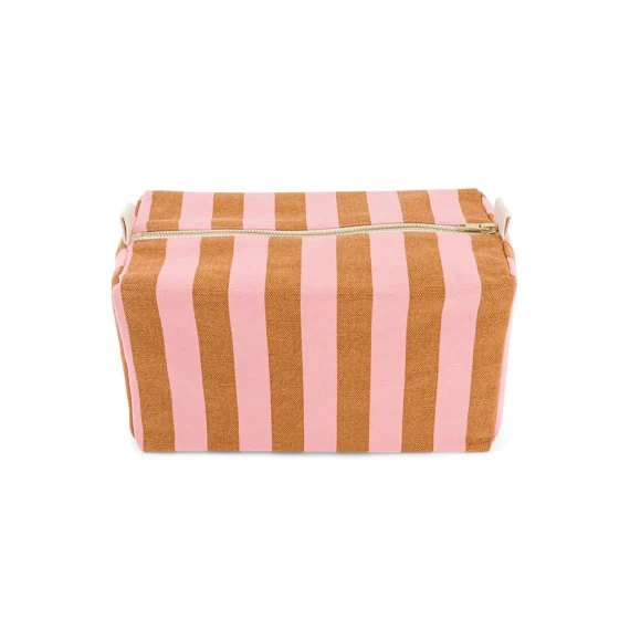 Trousse de Toilette Vic Rayures Caramel - Rose In April