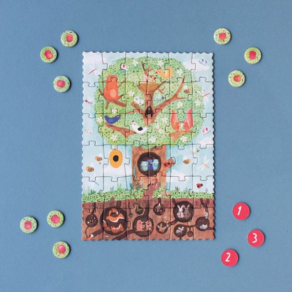 Tiny Puzzle "Cherche et Trouve" Pommier - Londji – Image 2