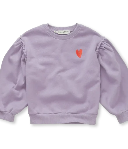 Sweat Puff Sleeves Heart - Sproet and Sprout