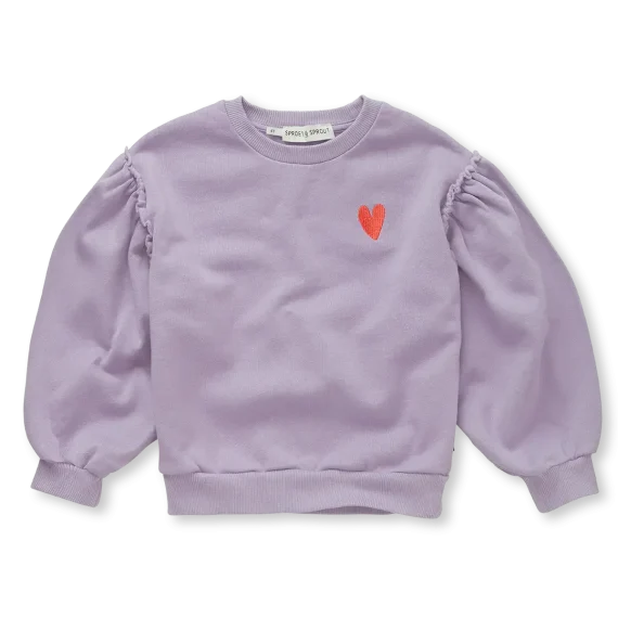 Sweat Puff Sleeves Heart - Sproet and Sprout