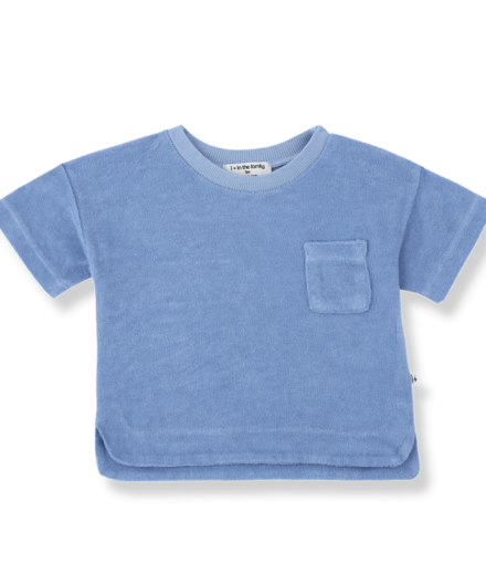 T-shirt éponge Manacor bleu - 1+ in the family