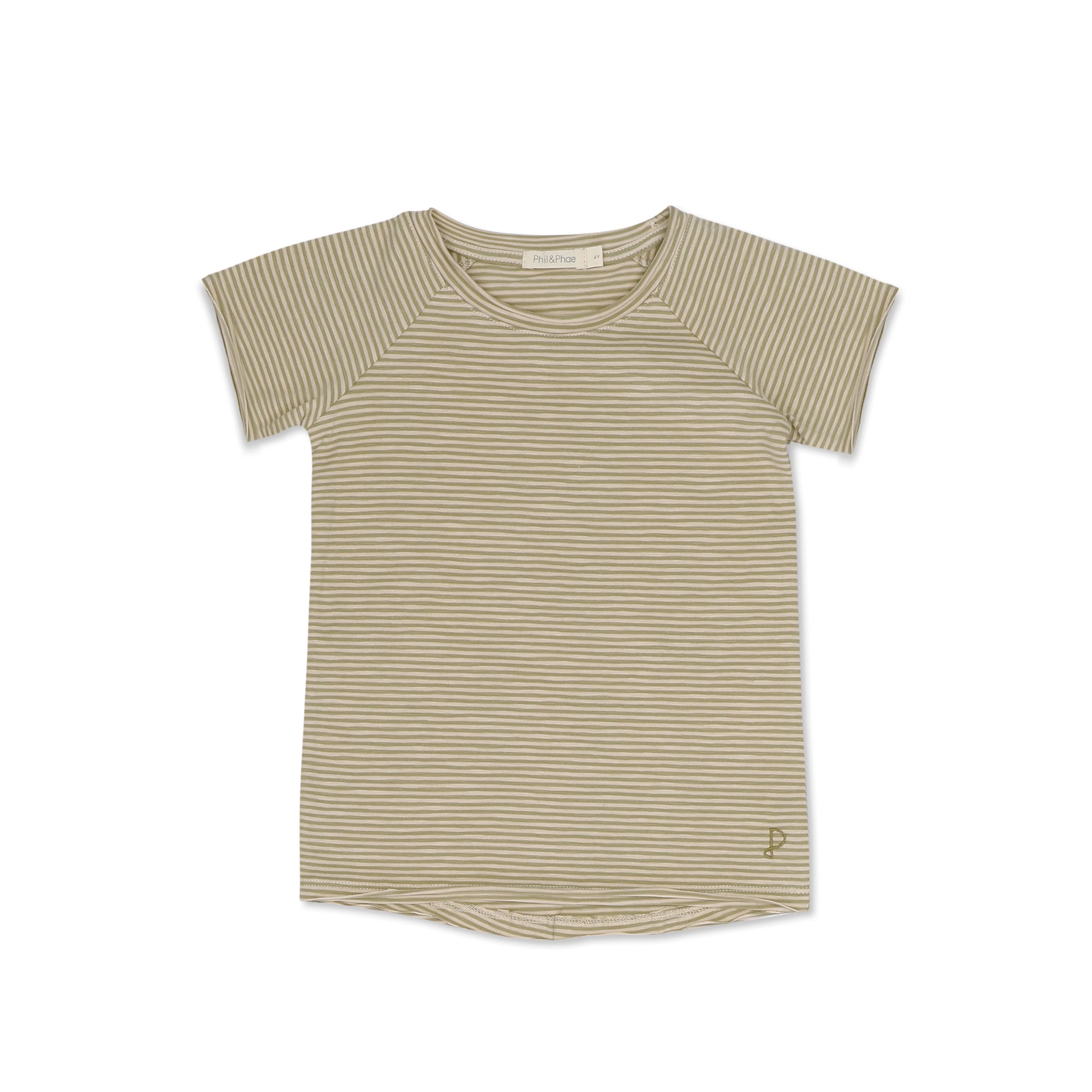 T-shirt Rayé Soft Moss - Phil and Phae