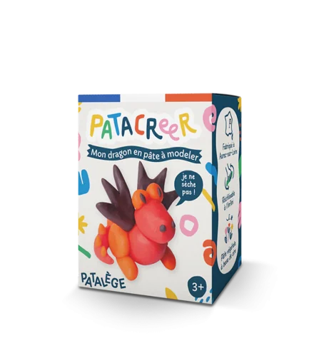 Kit à Fabriquer Mon Dragon en Pâte à Modeler - Patacréer