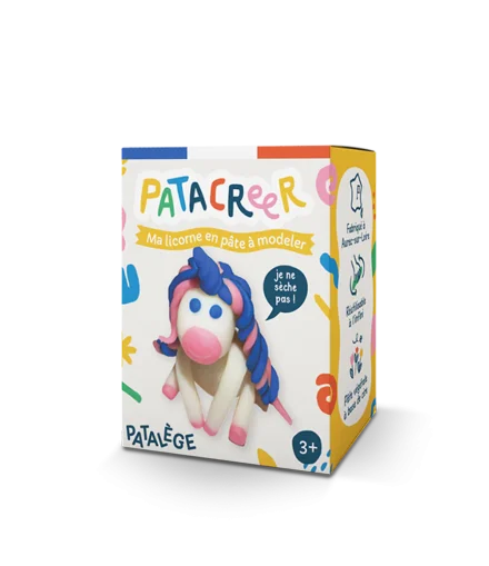 Kit à Fabriquer Ma Licorne en Pâte à Modeler - Patacréer