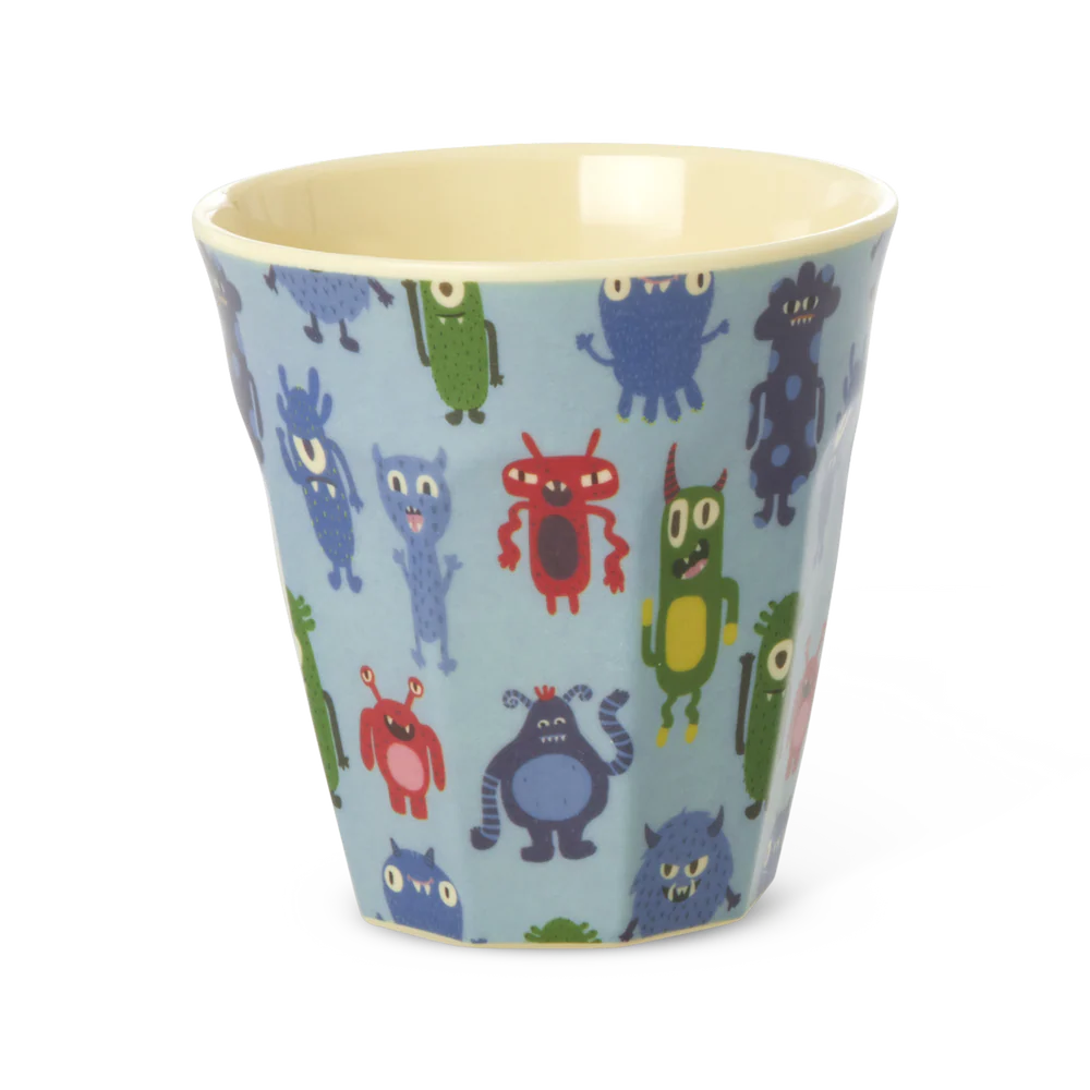 Gobelet Médium Bleu clair/Monsters Print - Rice