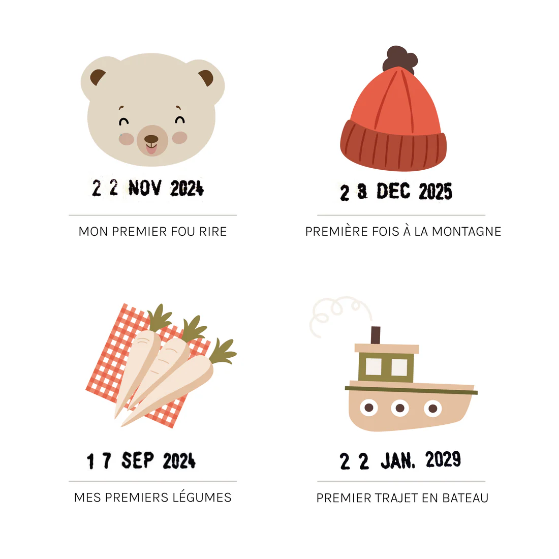 Affiche "Mes Premières Fois" Ourson - Les Petites Dates – Image 3