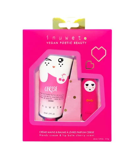 Coffret Wiz Baume à Lèvres et Crèmes Mains Cerise - Inuwet