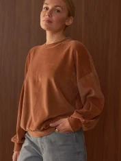 sweat-femme-jane-velours-mocha-marlot-paris