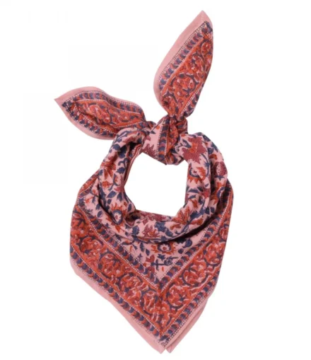 Foulard Indien Lucette Pink - Bonheur du jour