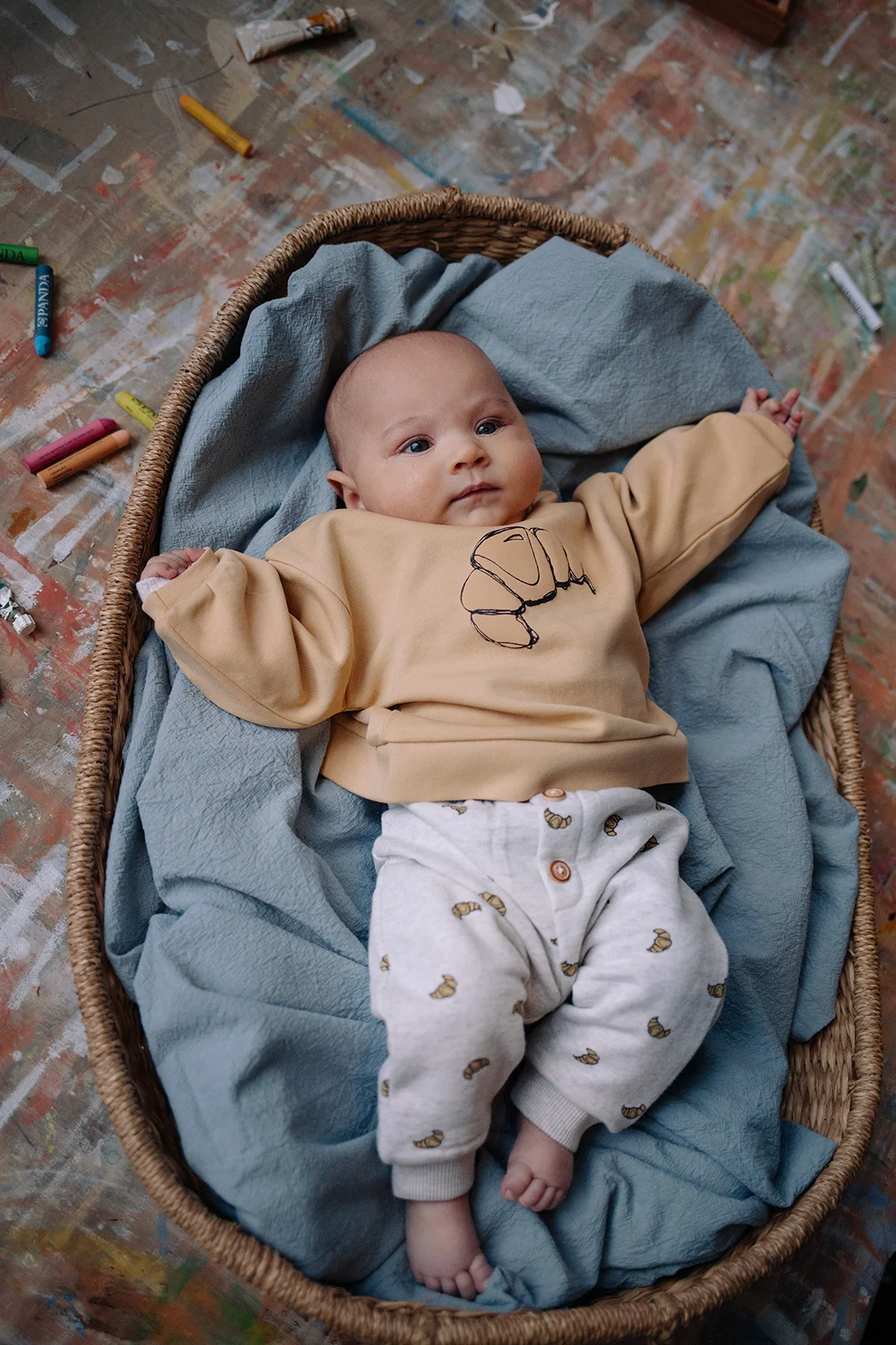 Pantalon Croissant Print - Sproet and Sprout – Image 3