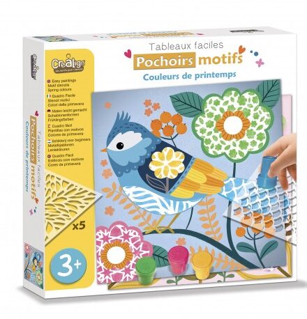 Pochoirs motifs "couleurs de printemps"  - Créa Lign'