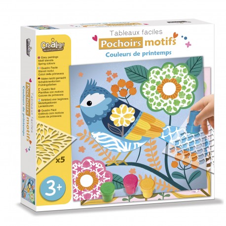 Pochoirs motifs "couleurs de printemps" - Créa Lign'