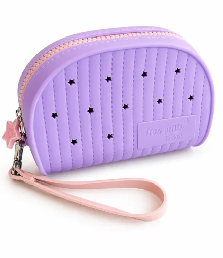 Trousse de beauté à personnaliser mauve - Petit Kids