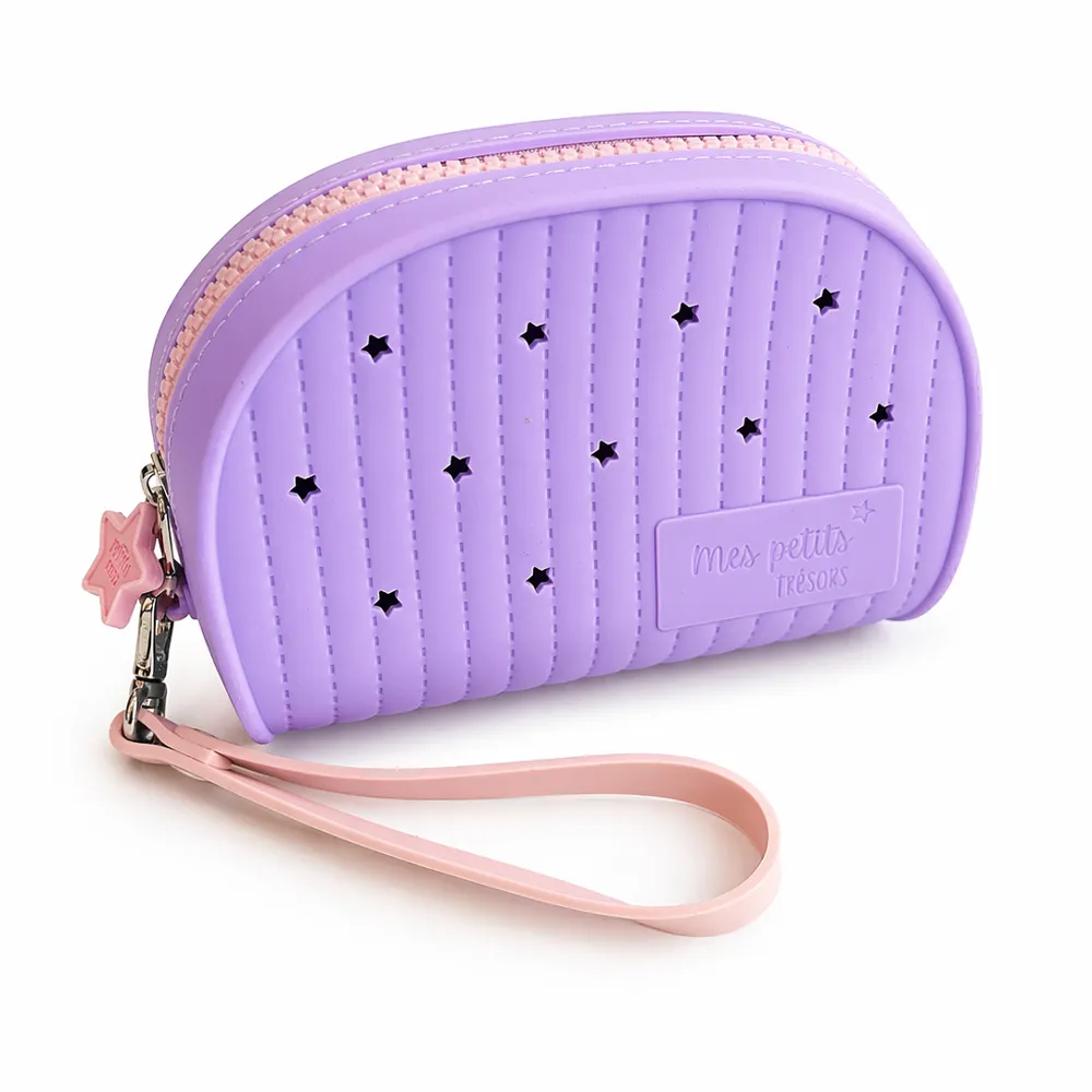 Trousse de beauté à personnaliser mauve - Petit Kids