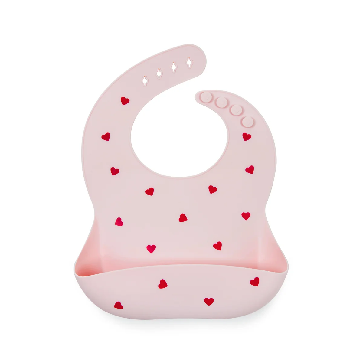 Bavoir en Silicone Shayan Rose - Soina