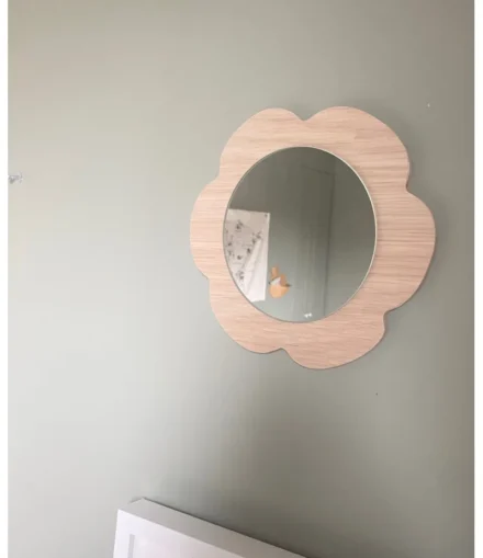 Deux Miroirs Fleur en Bois - April Eleven