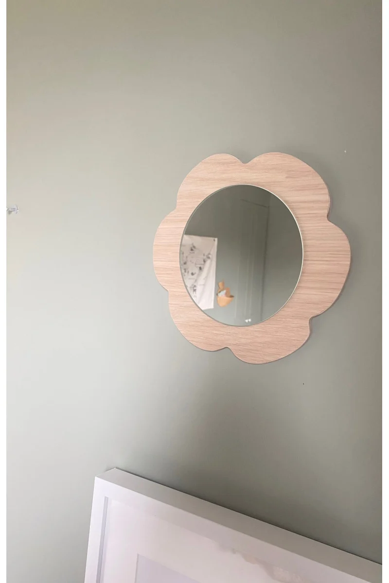 Deux Miroirs Fleur en Bois - April Eleven