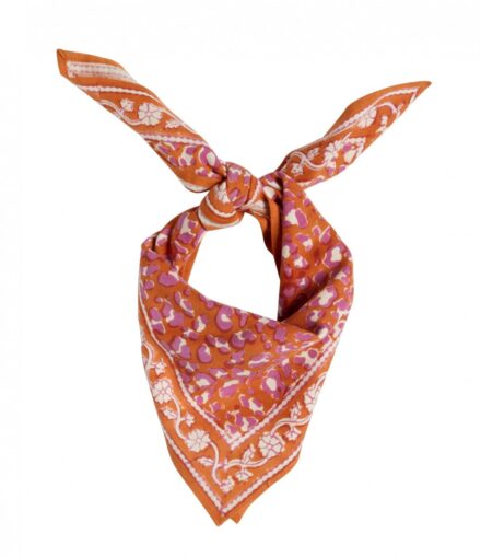 Foulard Indien Léopard Cuivre - Bonheur du Jour